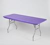 Purple Elastic Table Cover